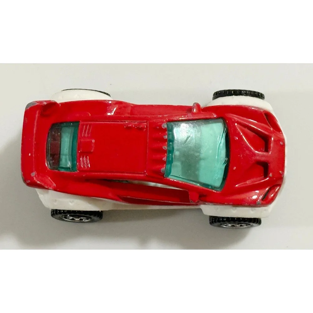 Matchbox Terrain Trouncer Kids 1:64 Red White Off-Road Rally Diecast Car MB863